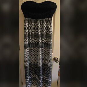 Strapless Dress with adorable cross back detail